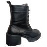 Ботинки женские кожаные TEMP 124 24 01 каблук черный мех