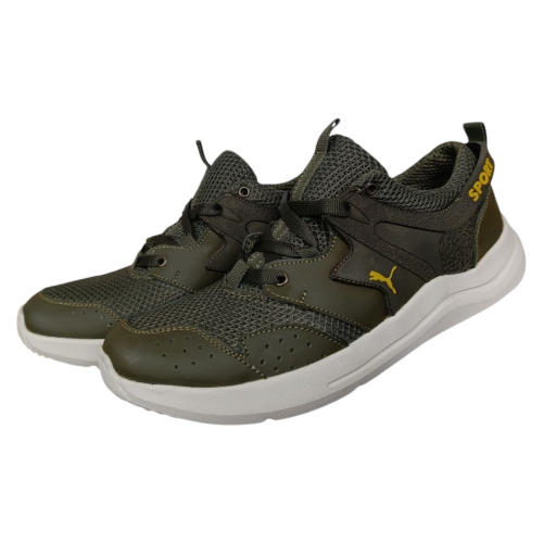 Кросівки чоловічі текстильні DENAR P-7 45 хакі