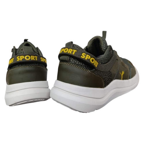 Кросівки чоловічі текстильні DENAR P-7 45 хакі