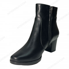 Ботинки Женские кожаные на каблуке ELVIX 5137 байка