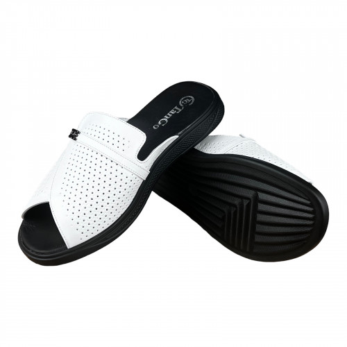 Шлепанцы Женские кожаные TANGO 202 белый