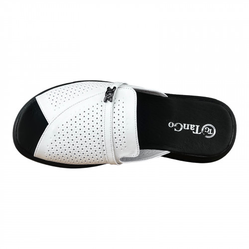 Шлепанцы Женские кожаные TANGO 202 белый