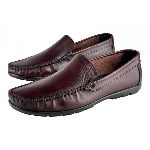Лоферы Мужские кожаные KEMER 1080 коричневый