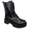 Ботинки женские кожаные TEMP 128 01 черный мех