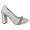 Туфли женские кожаные каблук ILONA 529/44 белые