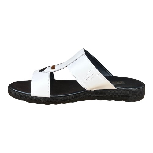 Шлепанцы Женские кожаные LONYS 33 Т БЧ танкетка белый