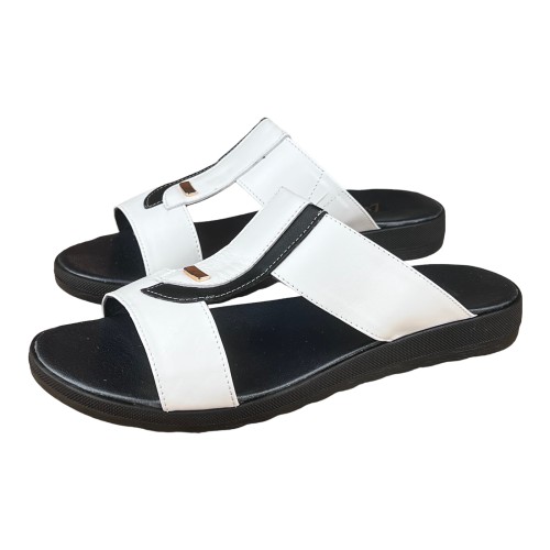 Шлепанцы Женские кожаные LONYS 33 Т БЧ танкетка белый