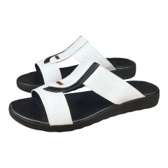 Шлепанцы Женские кожаные LONYS 33 Т БЧ танкетка белый