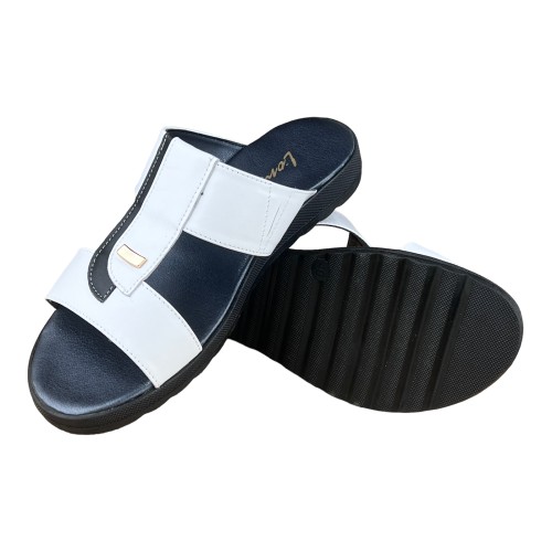 Шлепанцы Женские кожаные LONYS 33 Т БЧ танкетка белый