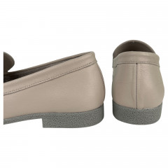 Лоферы Женские кожаные ATO 04516 04 бежевый