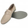 Лофери Жіночі шкіряні ATO 04516 04 бежевий