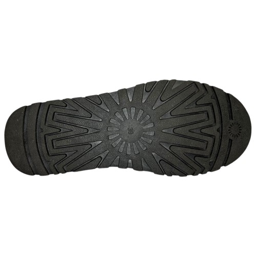 Угги женские замшевые ALLSY 187724 QJM6691A черный мех