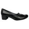 Туфли женские кожаные каблук SE NAT 4067 черные