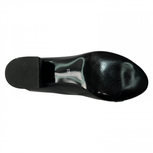 Туфли женские кожаные каблук SE NAT 4067 черные