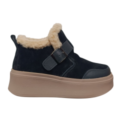 Черевики жіночі замшеві PLPS 6805-1 чорні