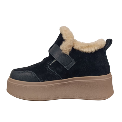 Черевики жіночі замшеві PLPS 6805-1 чорні