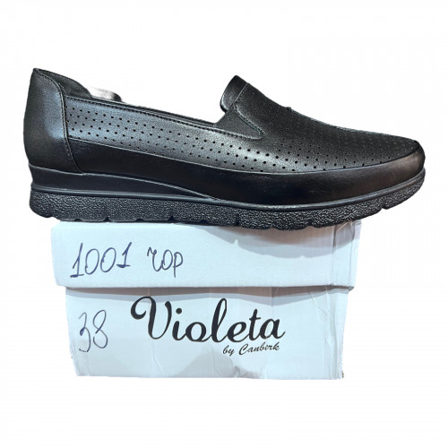 Туфли Женские кожаные VIOLETA 1001 01 черный