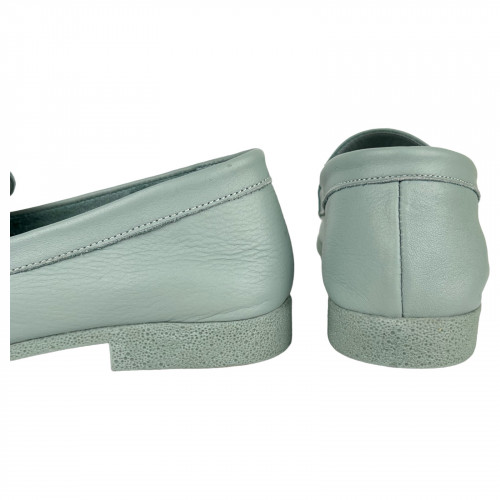 Лоферы Женские кожаные ATO 04416 47 олива