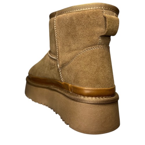 Угги жіночі замшеві ALLSY 187834 8383 cemel хутро