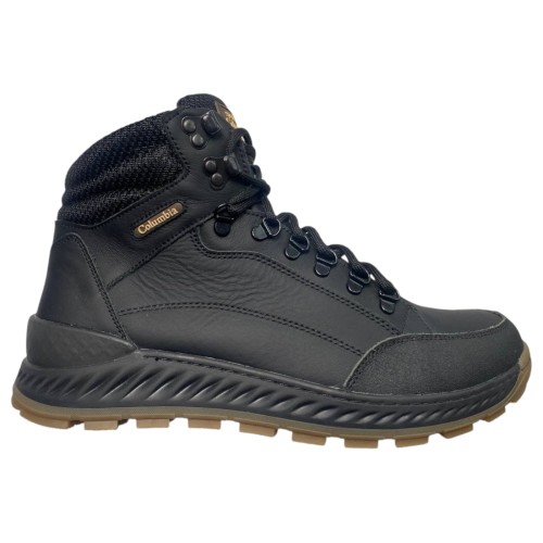 Ботинки мужские кожаные BARZONI 161 черный мех