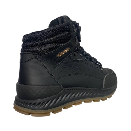 Ботинки мужские кожаные BARZONI 161 черный мех