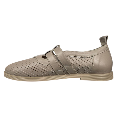 Лоферы женские кожаные Camellia 215/1 04 бежевые