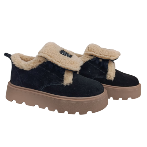 Черевики жіночі замшеві PLPS 2804-1 чорні