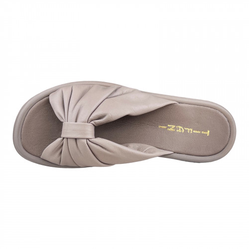 Шльопанці Жіночі шкіряні TIFANI XL визон