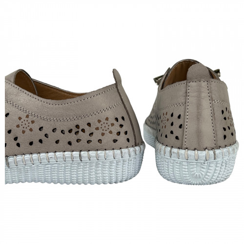 Мокасіни Жіночі шкіряні ATO 8001 04 бежевий