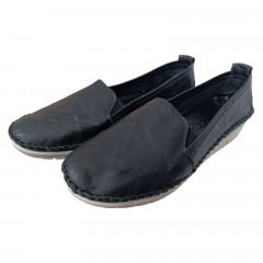 Балетки женские кожаные KEMER 2008 01 черные