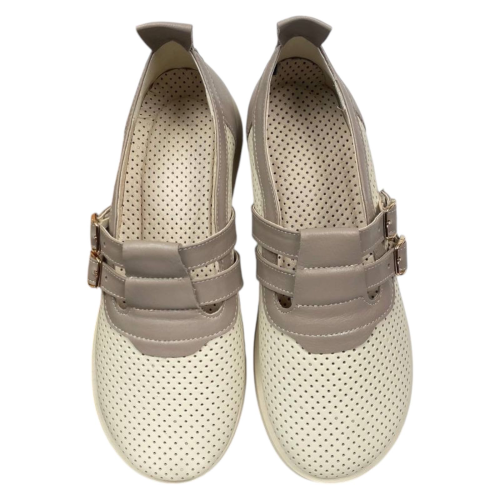 Лоферы женские кожаные Camellia 215/1 16 молочные 