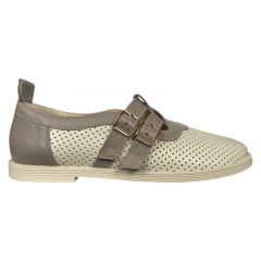 Лоферы женские кожаные Camellia 215/1 16 молочные