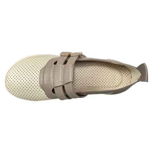 Лоферы женские кожаные Camellia 215/1 16 молочные 