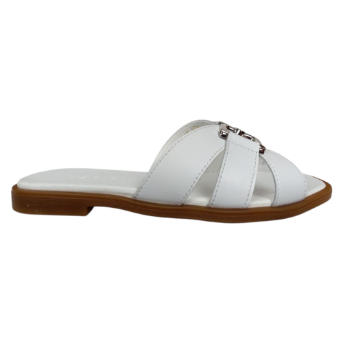 Шлепки женские кожаные U.SPIRIT 0018 05 белые