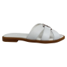 Шлепки женские кожаные U.SPIRIT 0018 05 белые
