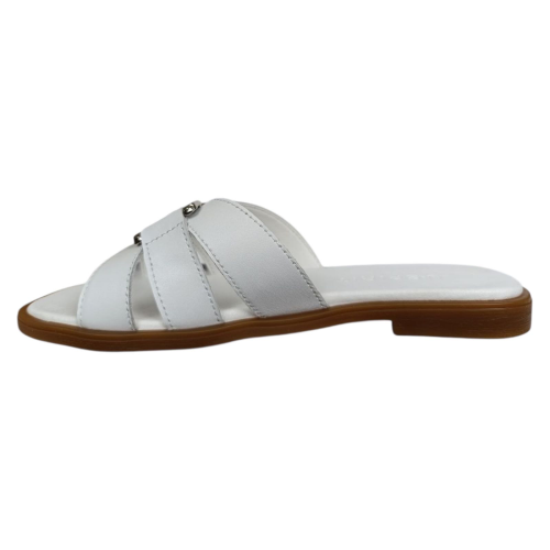 Шлепки женские кожаные U.SPIRIT 0018 05 белые