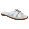 Шлепки женские кожаные U.SPIRIT 0018 05 белые
