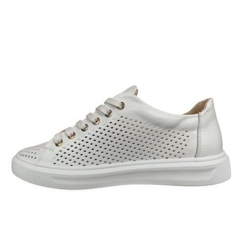 Кроссовки женские перфорация MASIS 9049 белый
