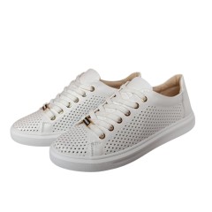 Кроссовки женские перфорация MASIS 9049 белый 