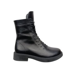 Черевики жіночі шкіряні ILONA 184/826 чорний хутро