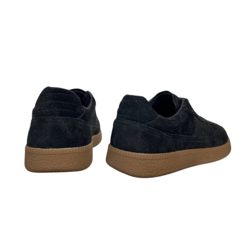 Кеды женские замшевые WONEX 3860-1 черные