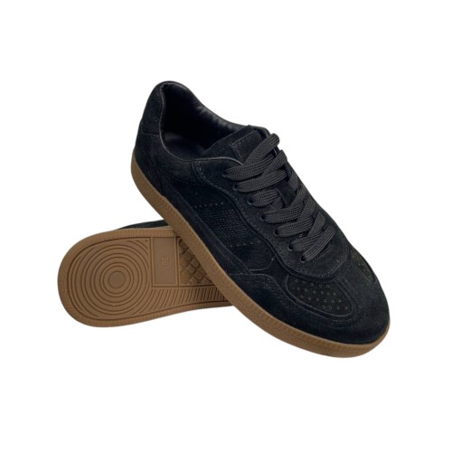 Кеды женские замшевые WONEX 3860-1 черные