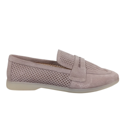 Лофери жіночі замшеві U.SPIRIT 715-0 # 06 пудра 