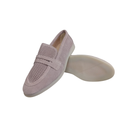 Лофери жіночі замшеві U.SPIRIT 715-0 # 06 пудра 