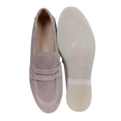 Лофери жіночі замшеві U.SPIRIT 715-0 # 06 пудра 