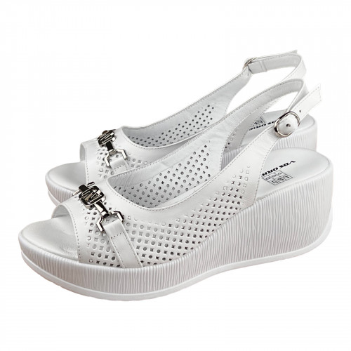 Босоніжки Жіночі шкіряні VLADEKS 2913 білий