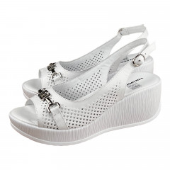 Босоножки Женские кожаные VLADEKS 2913 белый