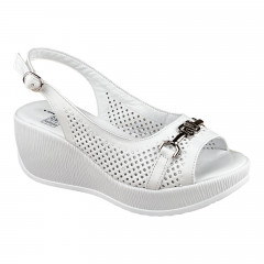 Босоножки Женские кожаные VLADEKS 2913 белый