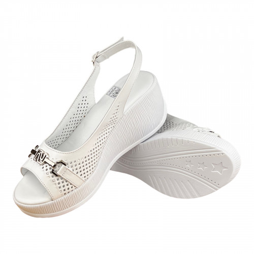 Босоніжки Жіночі шкіряні VLADEKS 2913 білий