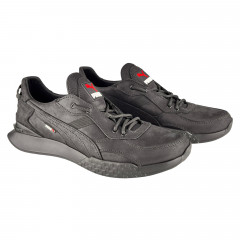 Кроссовки Мужские кожаные ICEFIELD 104 черный